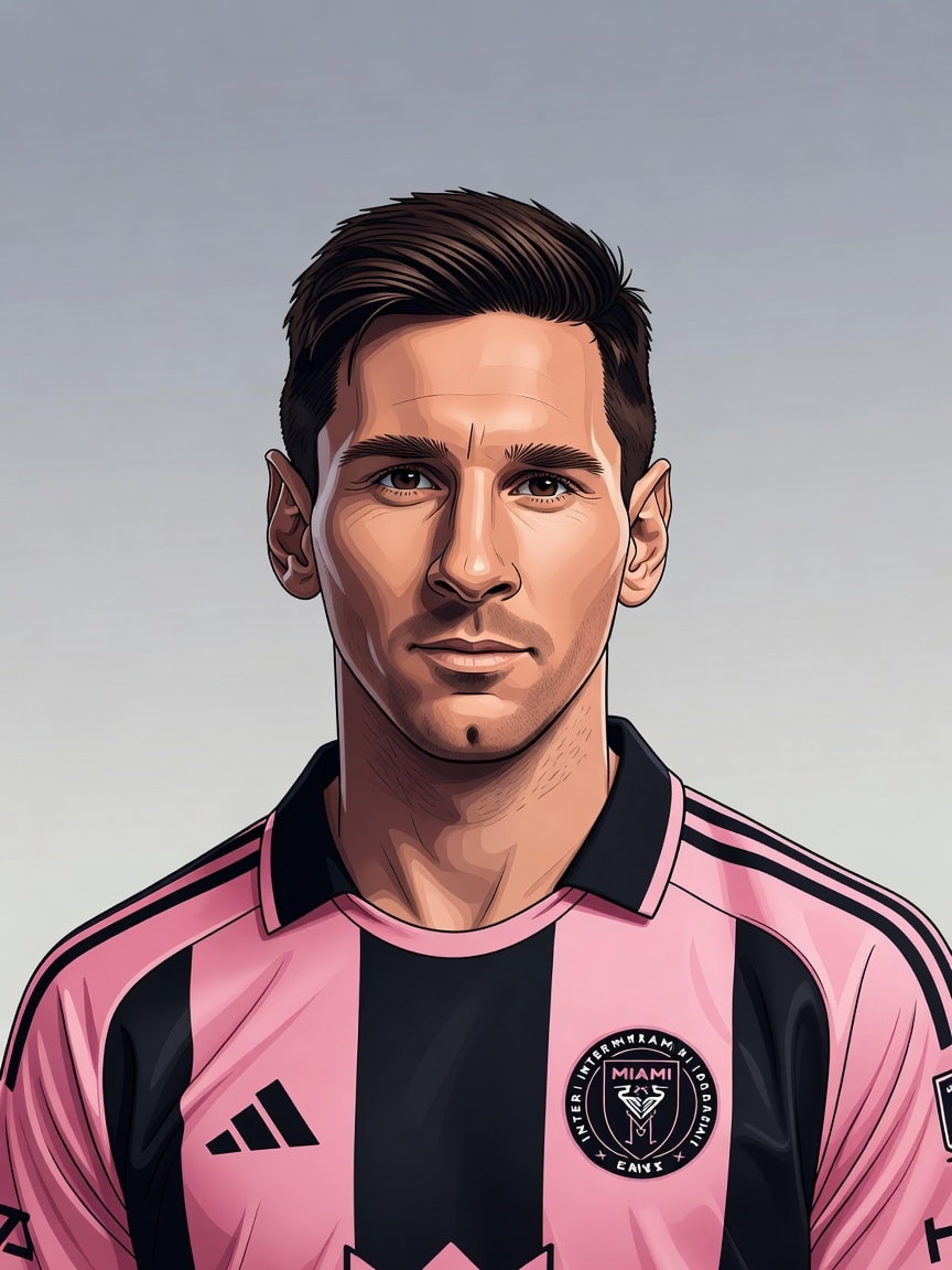 Messi Portrait