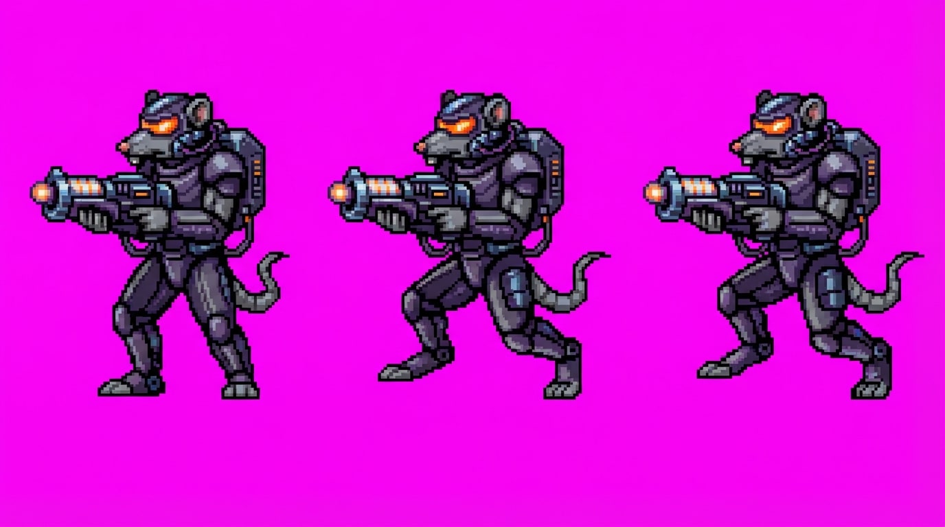 Ranged Mutant Enemy Sprite (2 / 2)