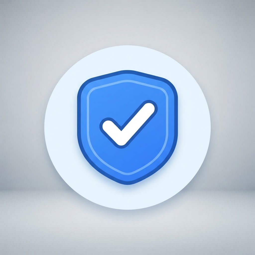 Image: Test authentication check image, simple icon