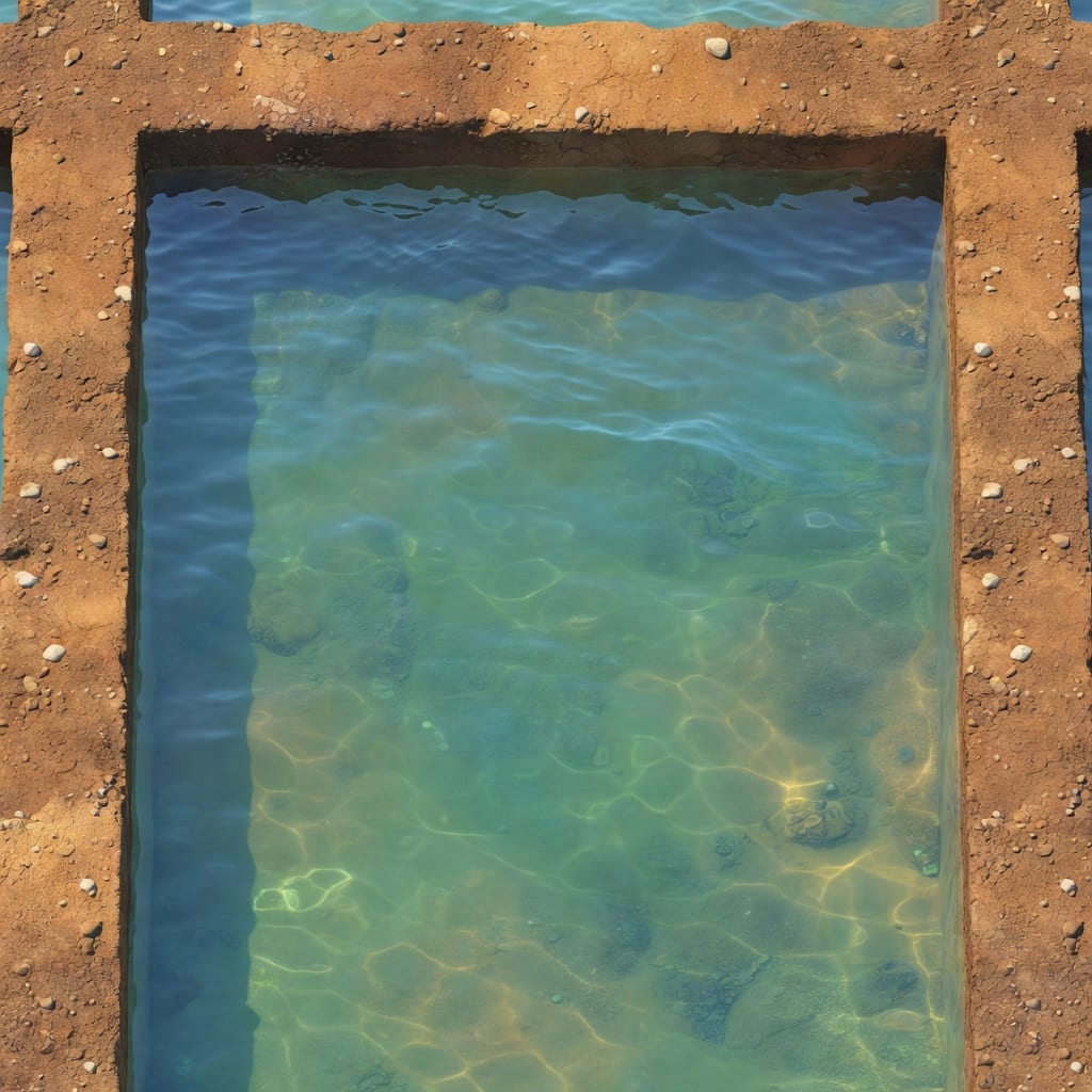 Pool Edge Module with Water