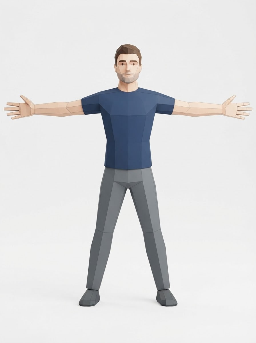 Male Human Reference T-Pose