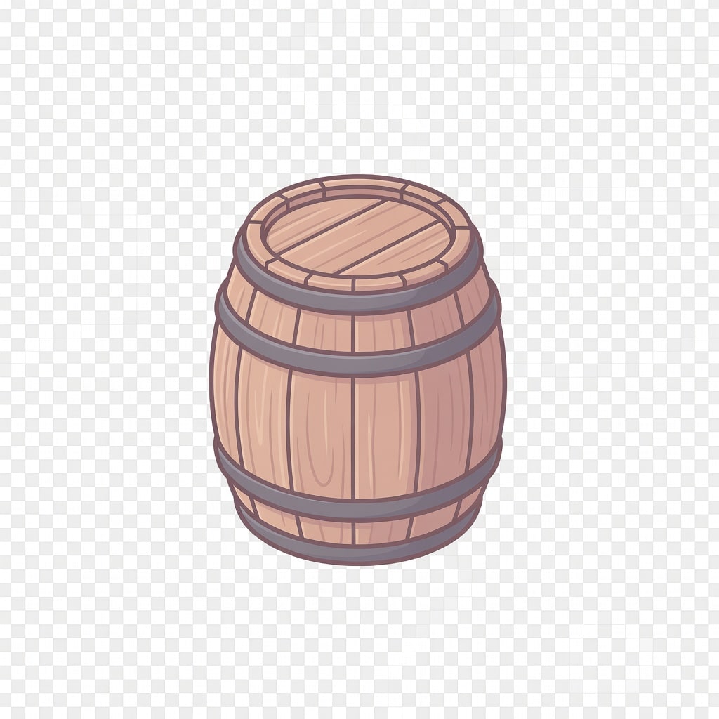Cute Isometric Barrel