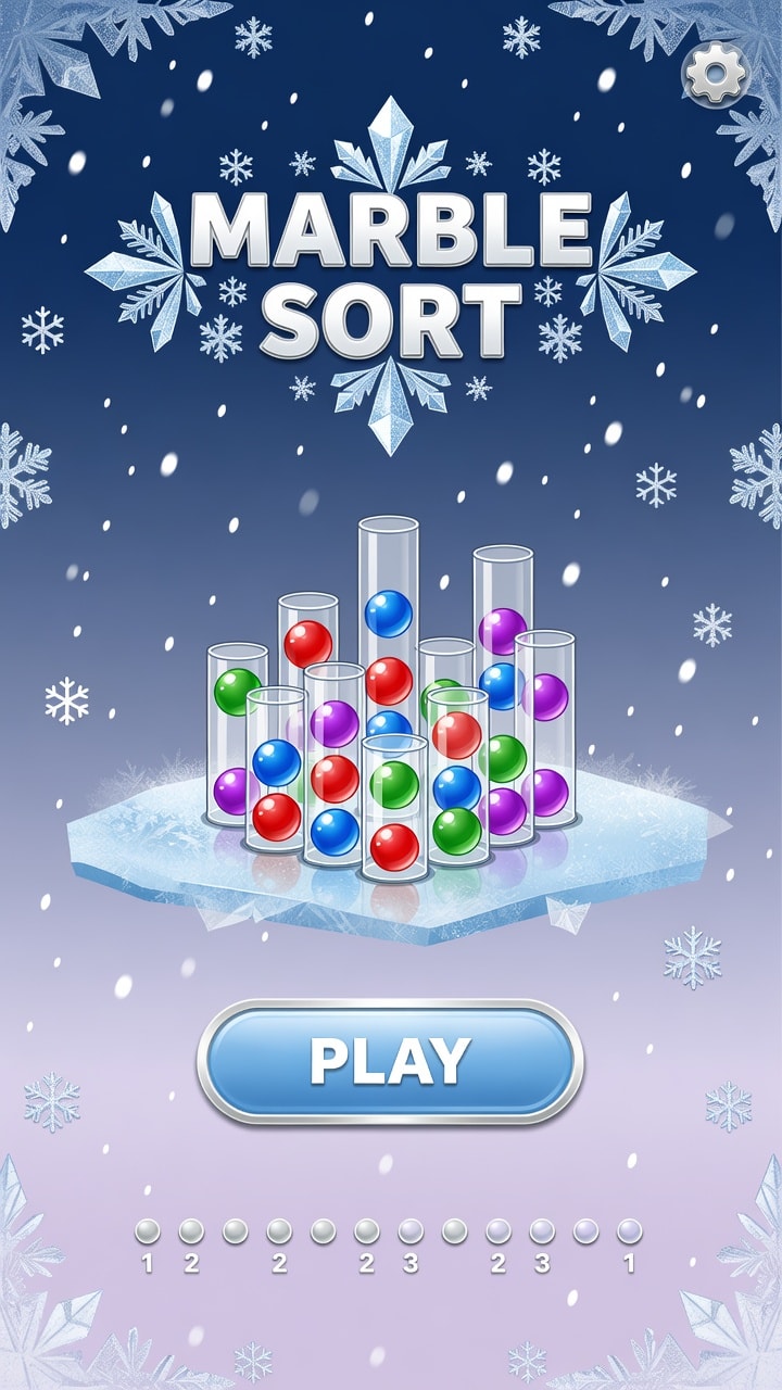 Marble Sort - Winter Theme