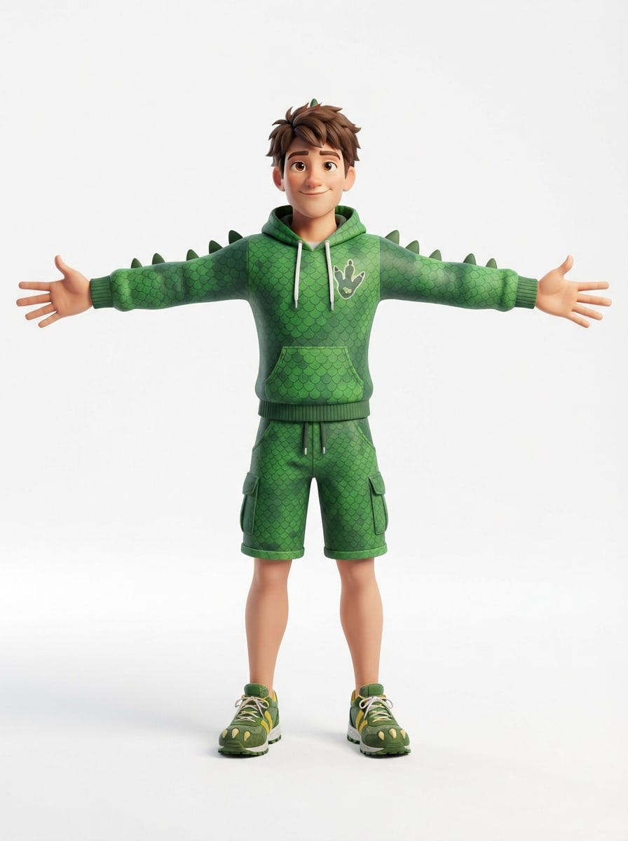 Dino Runner T-Pose Reference (2 / 2)