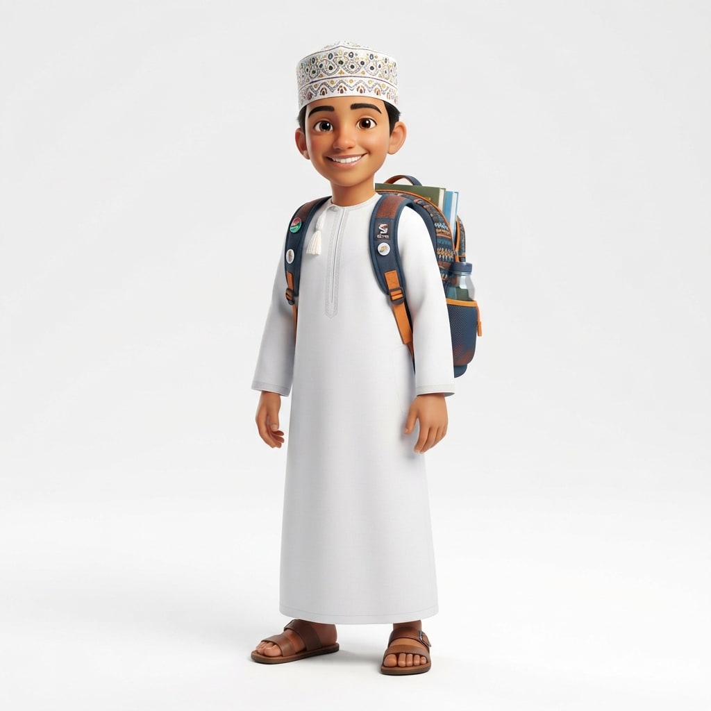 Omani Boy Student