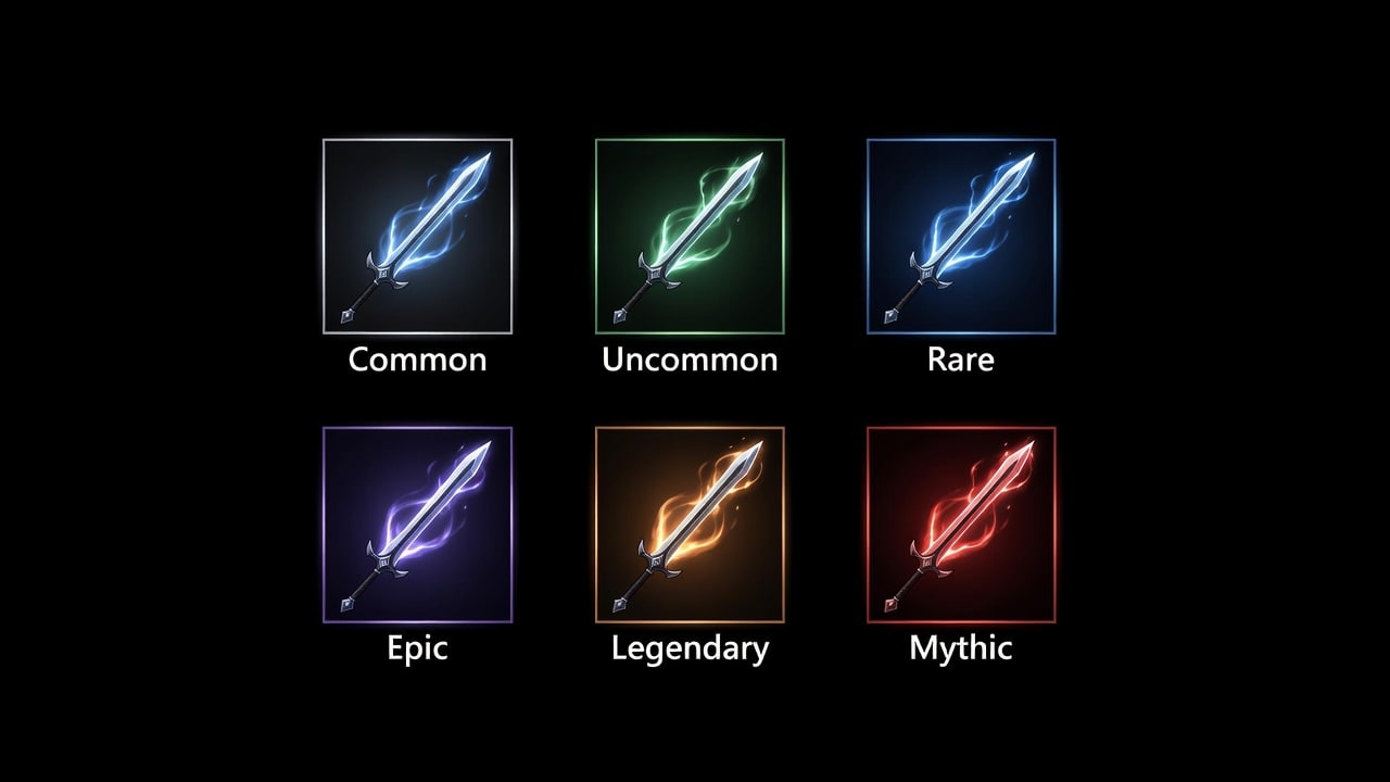Weapon Icons - All Rarities