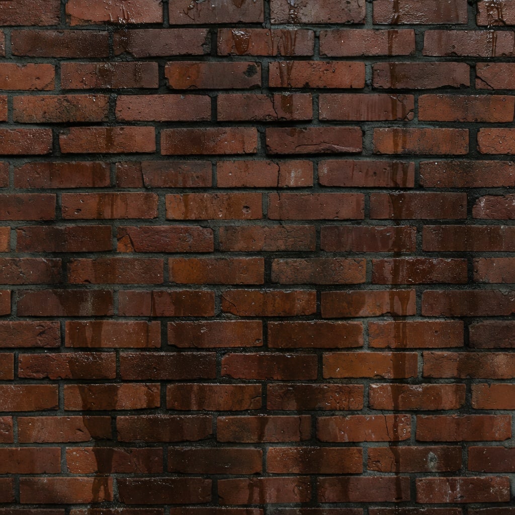 Damp Brick Wall Texture