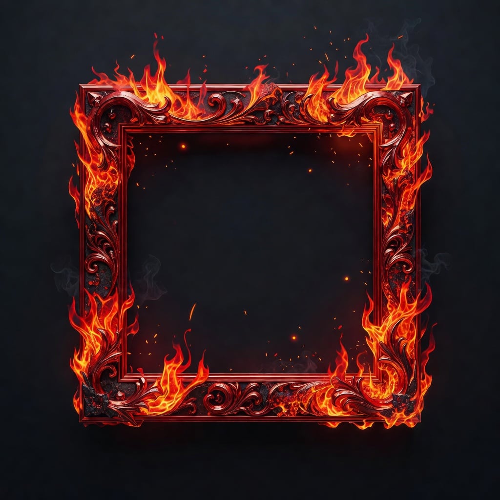 Rarity Frame - IR (Red-Orange)
