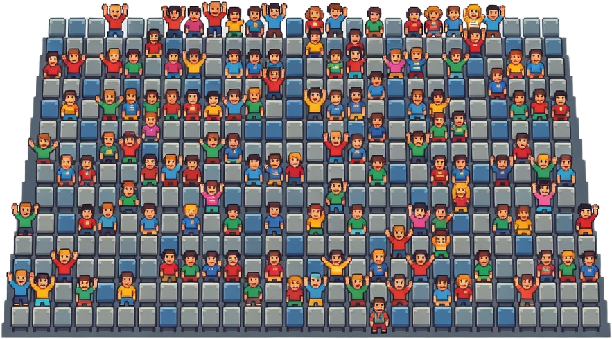 Pixel Stadium Stands