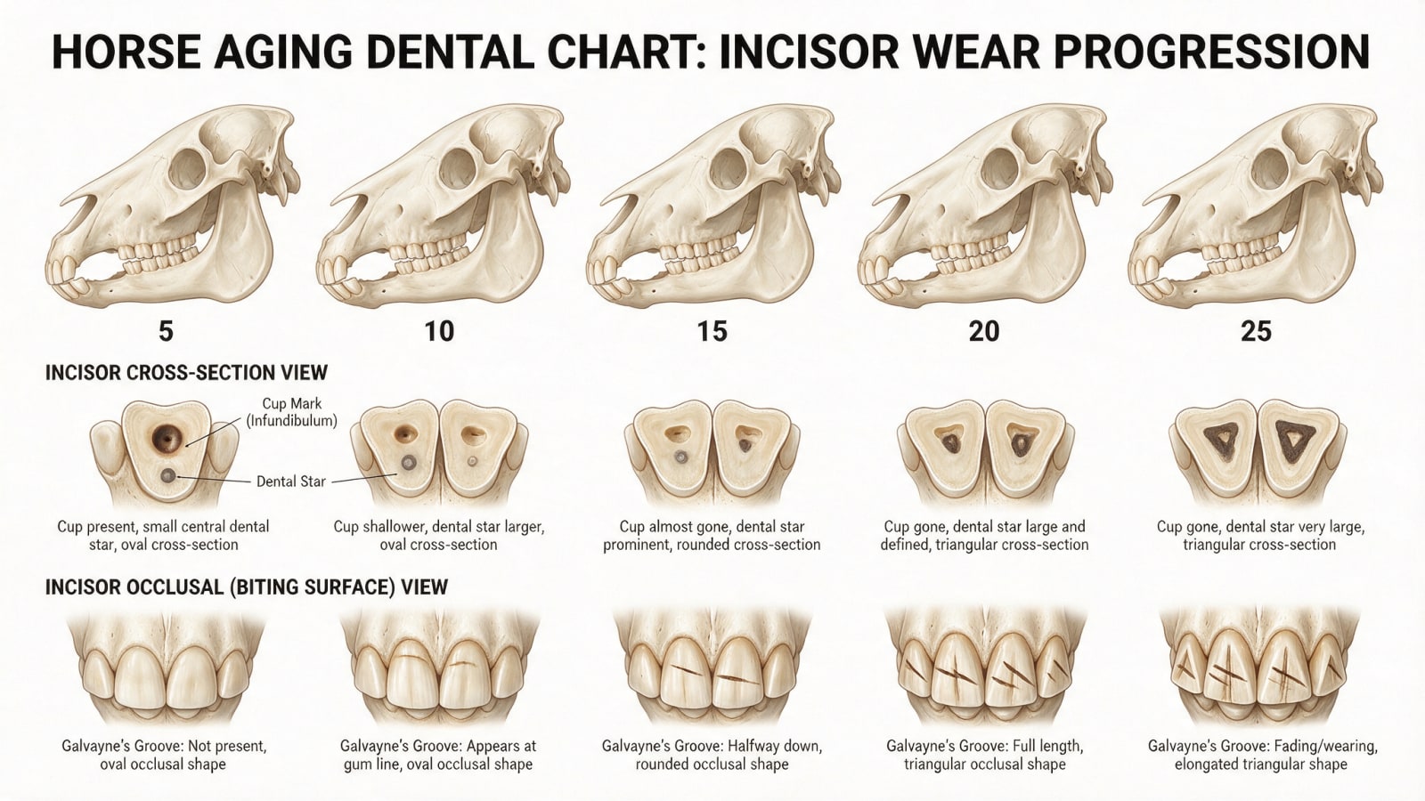 Horse Teeth Aging Chart