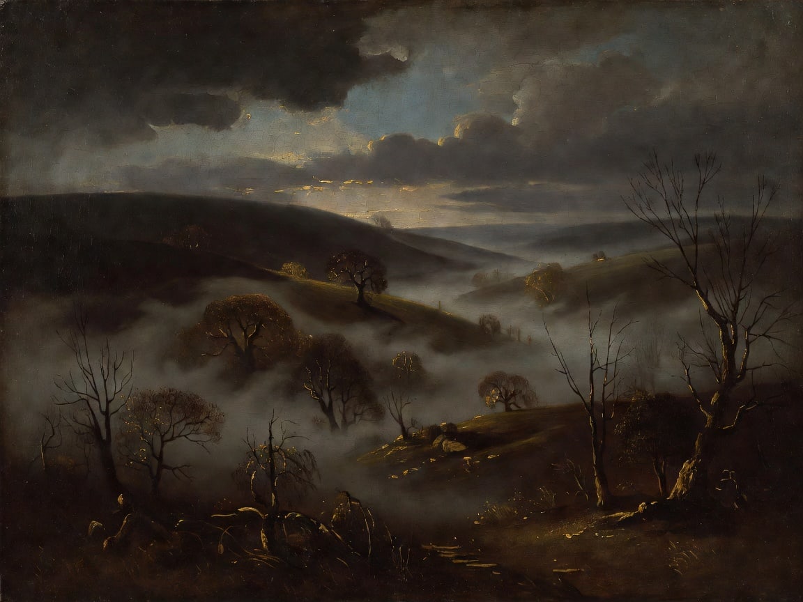 Victorian landscape painting