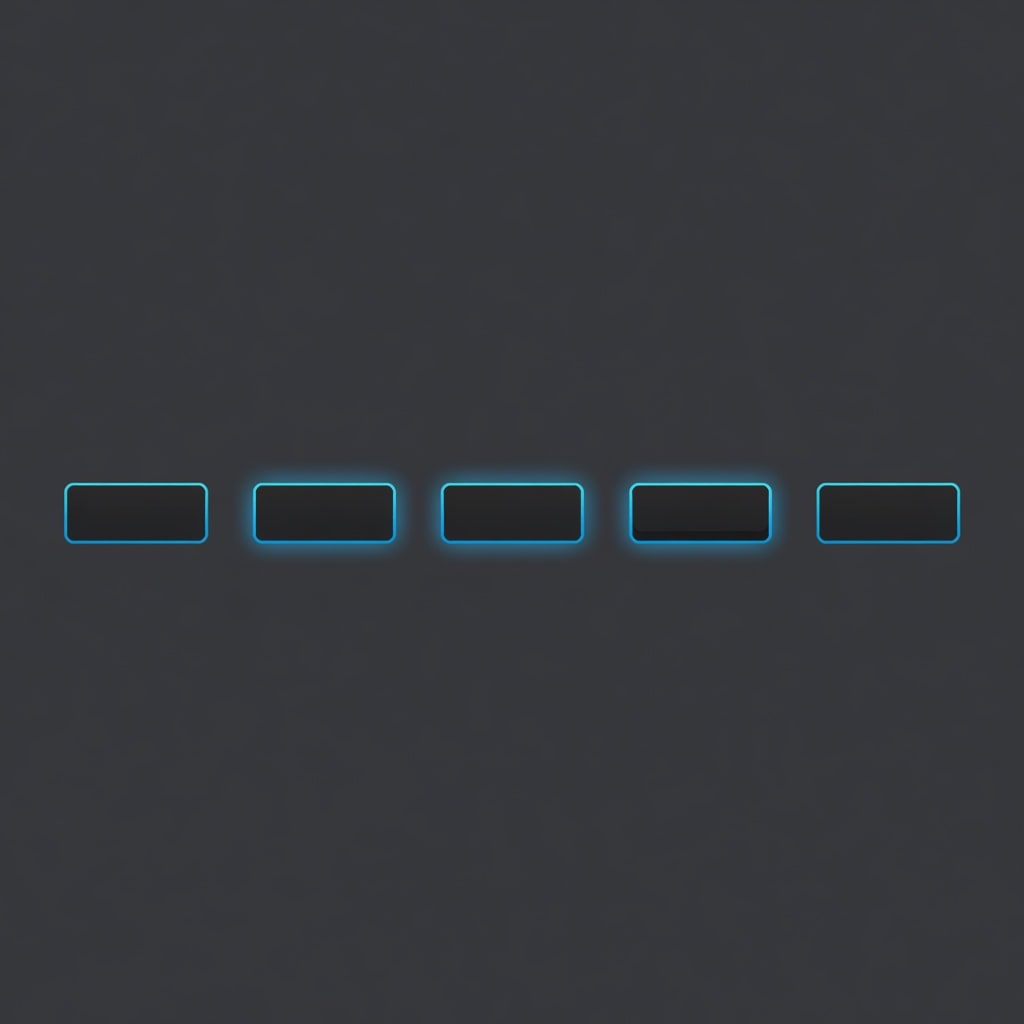 UI Button Set - Dark Dashboard