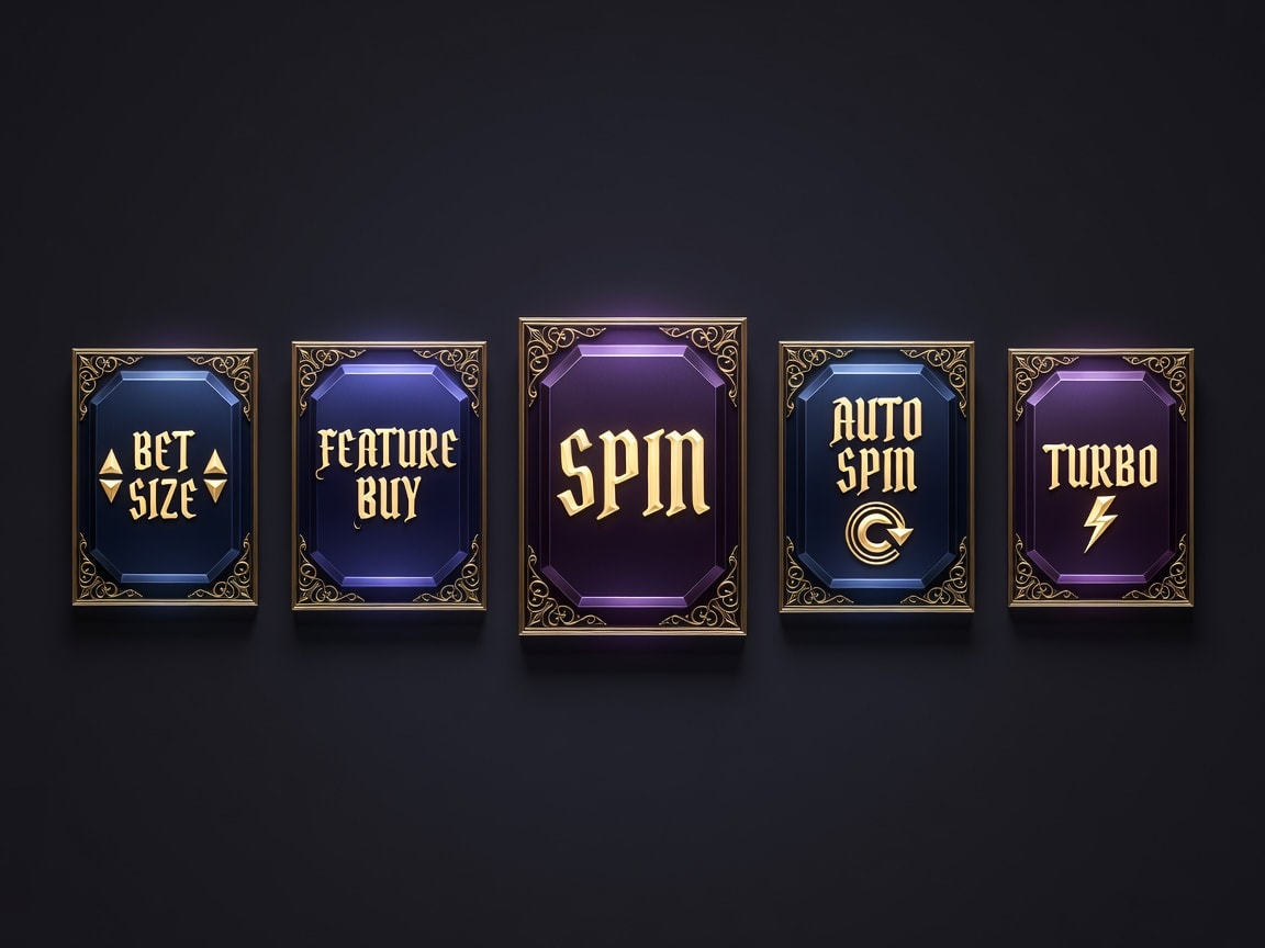 Dark Fantasy Slot Buttons 5 Set