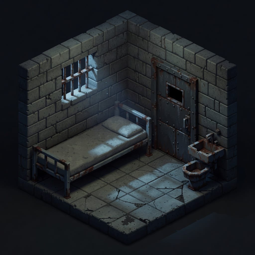 Prison Cell - Top Down Scene