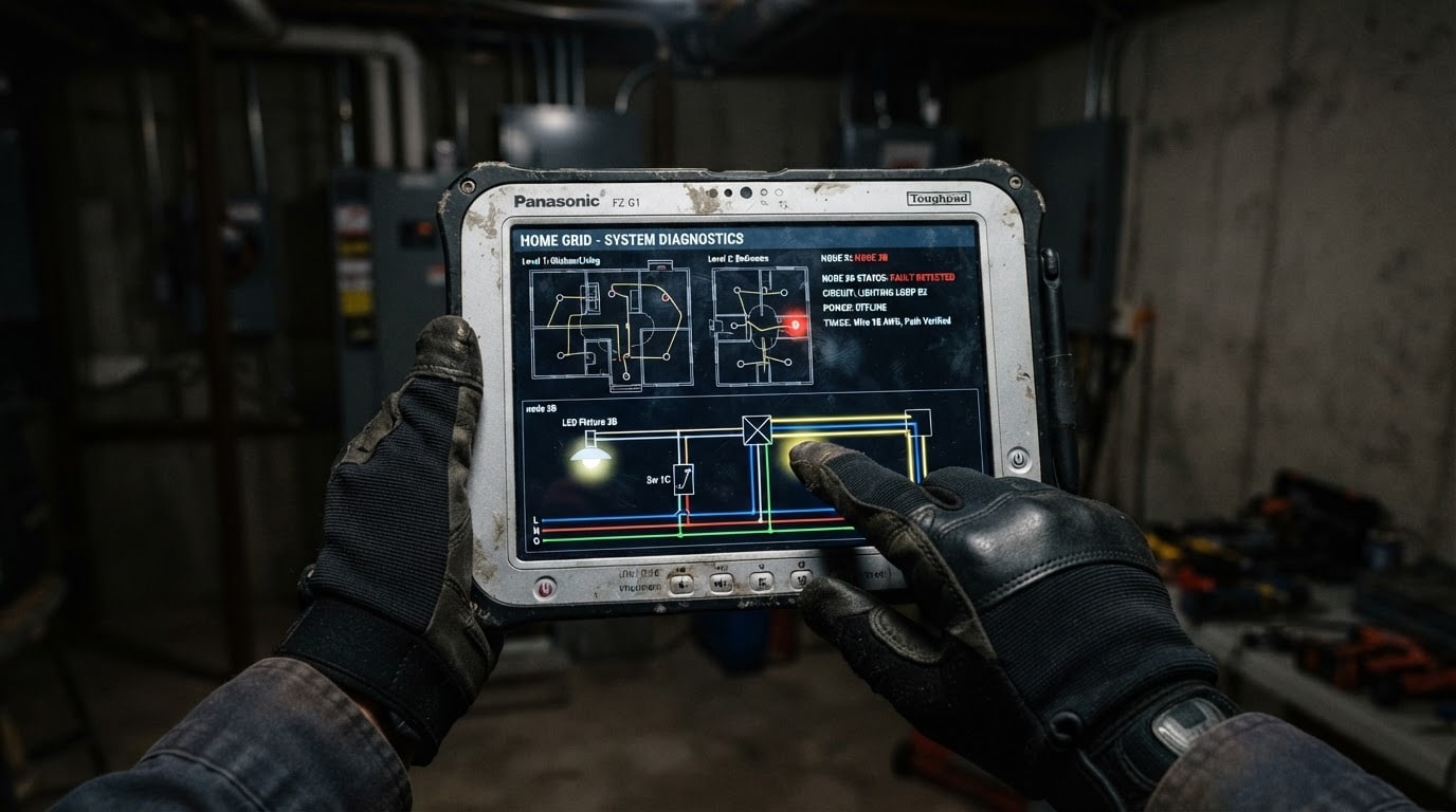 Work Tablet - First Person View