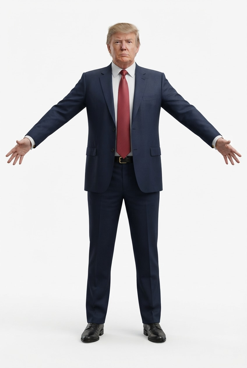 Donald Trump Clean T-Pose Reference