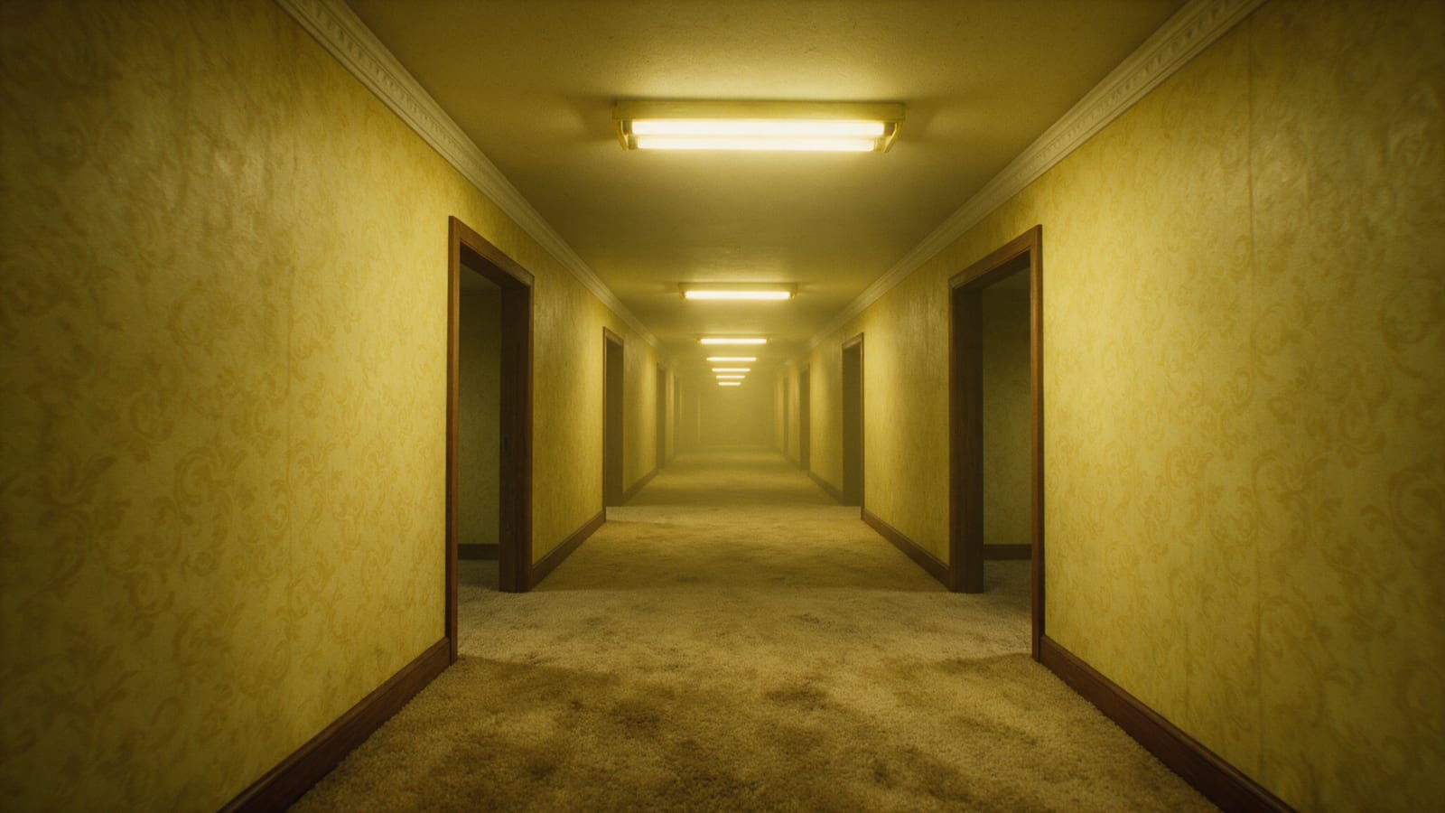 Backrooms Hallway Concept