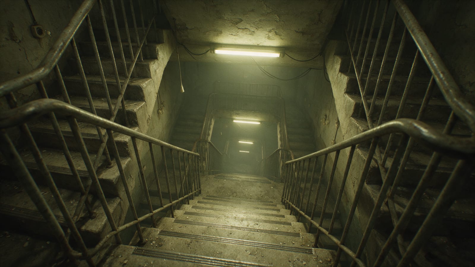 Backrooms Stairwell Escape Concept