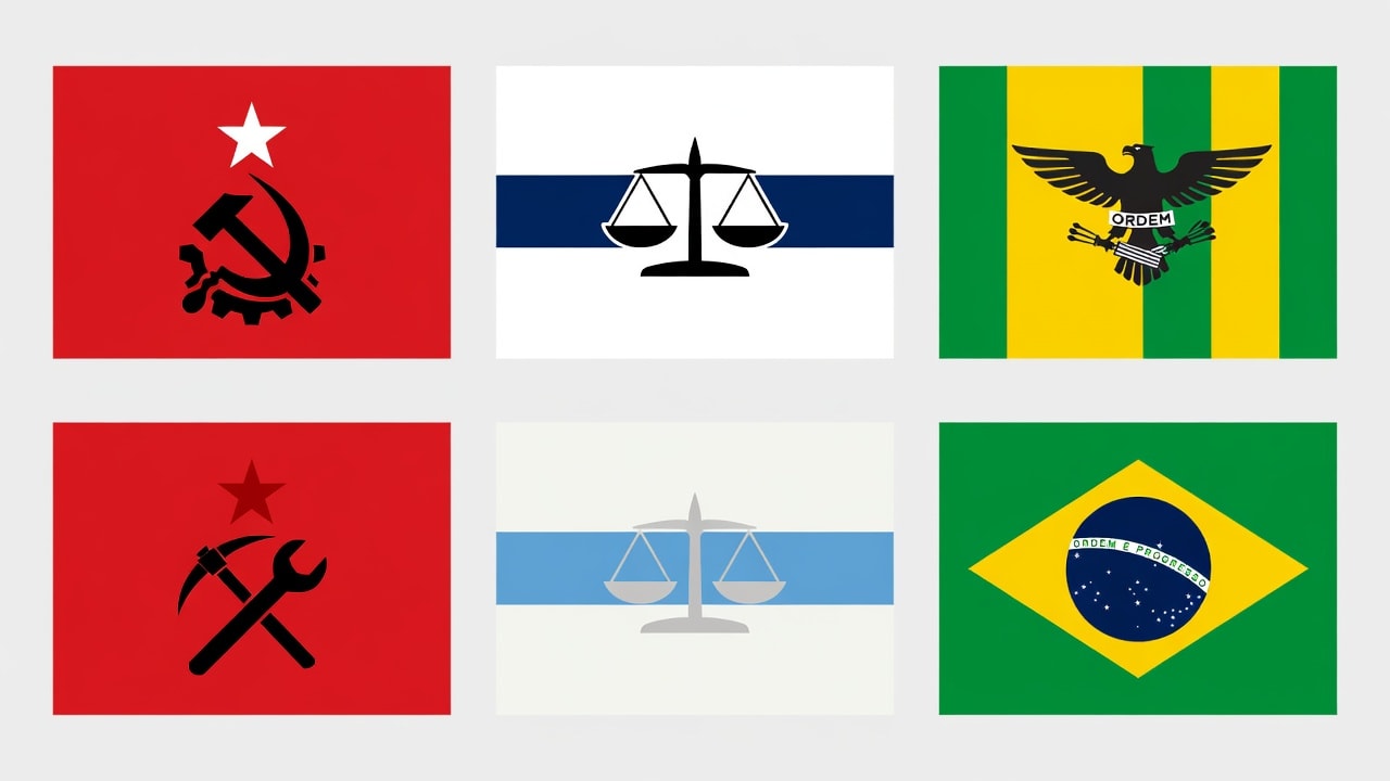 Party Flags - Esquerda Centro Direita (1 / 2)