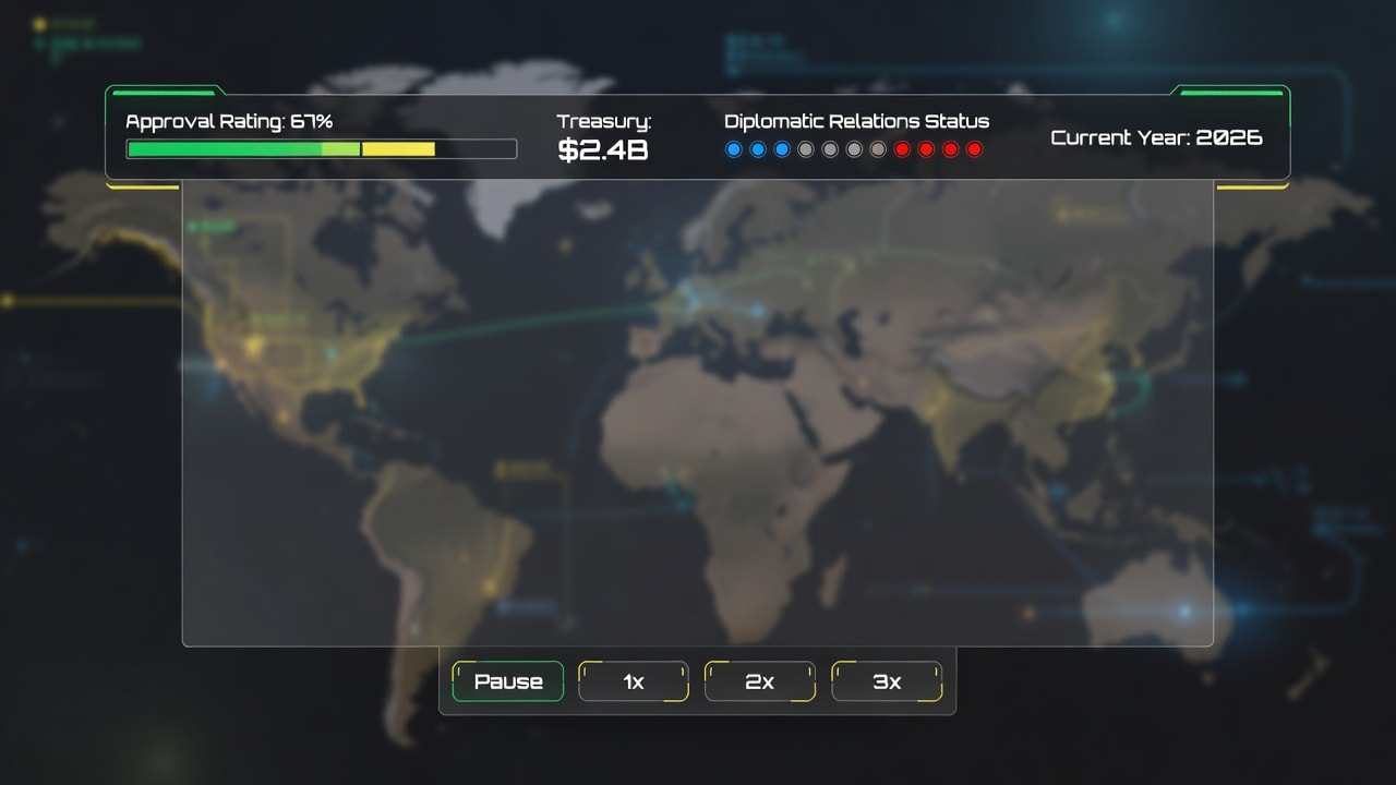 Game HUD Overlay Mockup