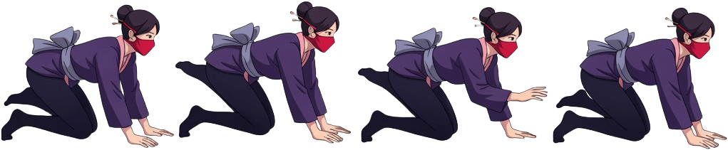 Kunoichi Mount Crawl Frames A (1 / 4)