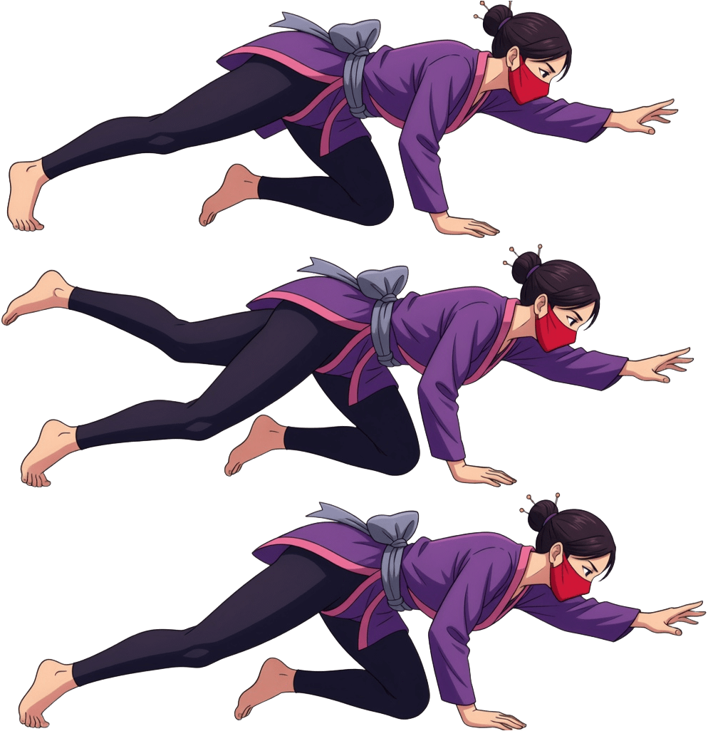 Kunoichi Mount Crawl Frames A (3 / 4)