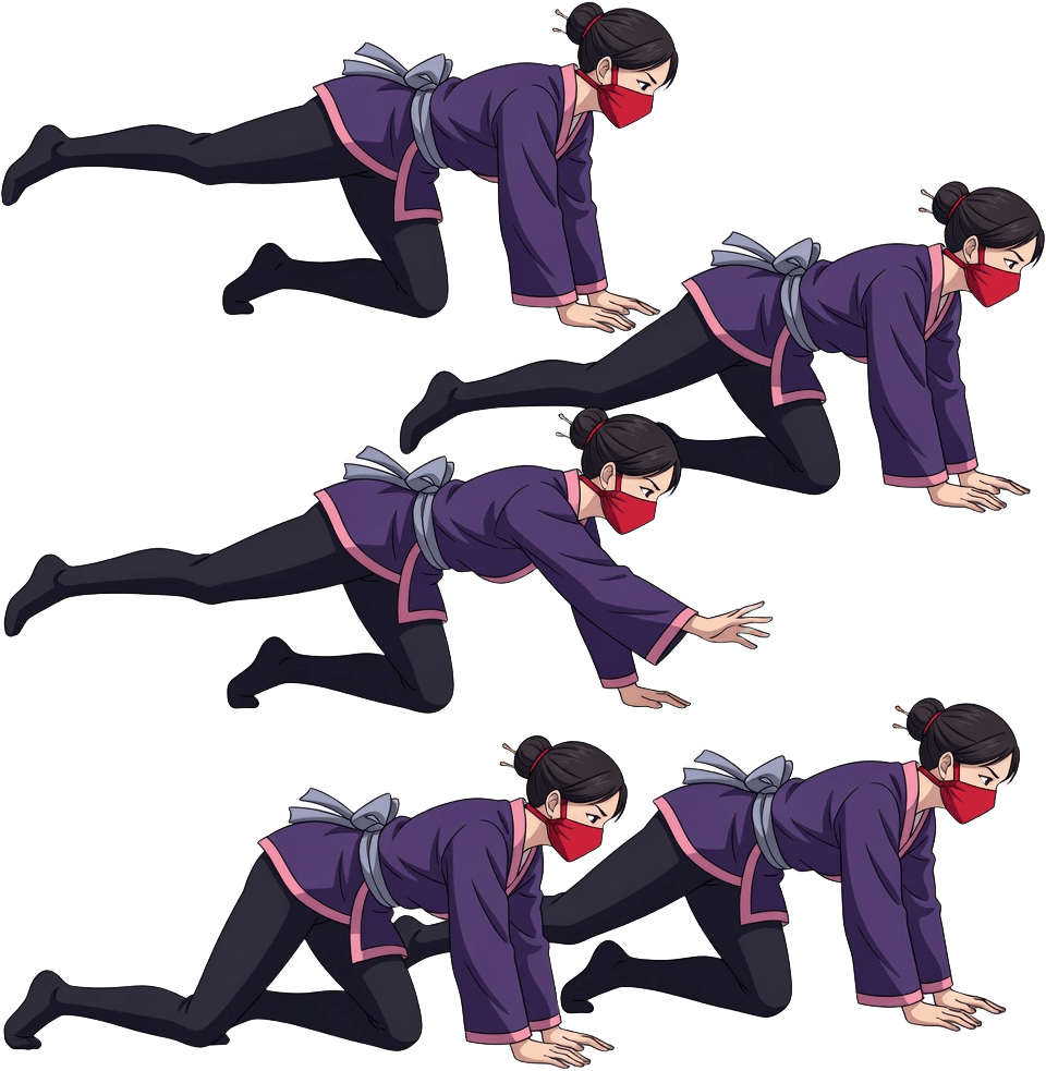 Kunoichi Mount Crawl Frames B (2 / 4)