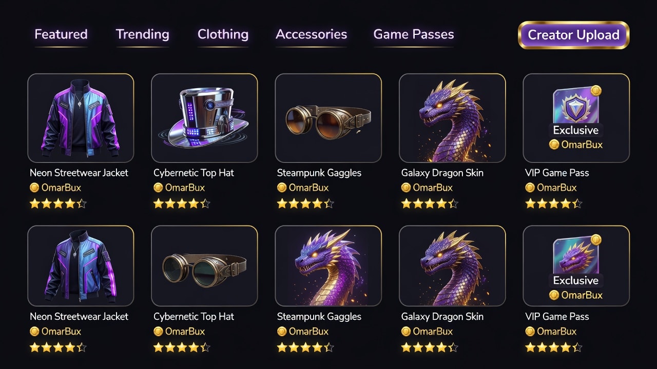 Omarlox Marketplace Concept