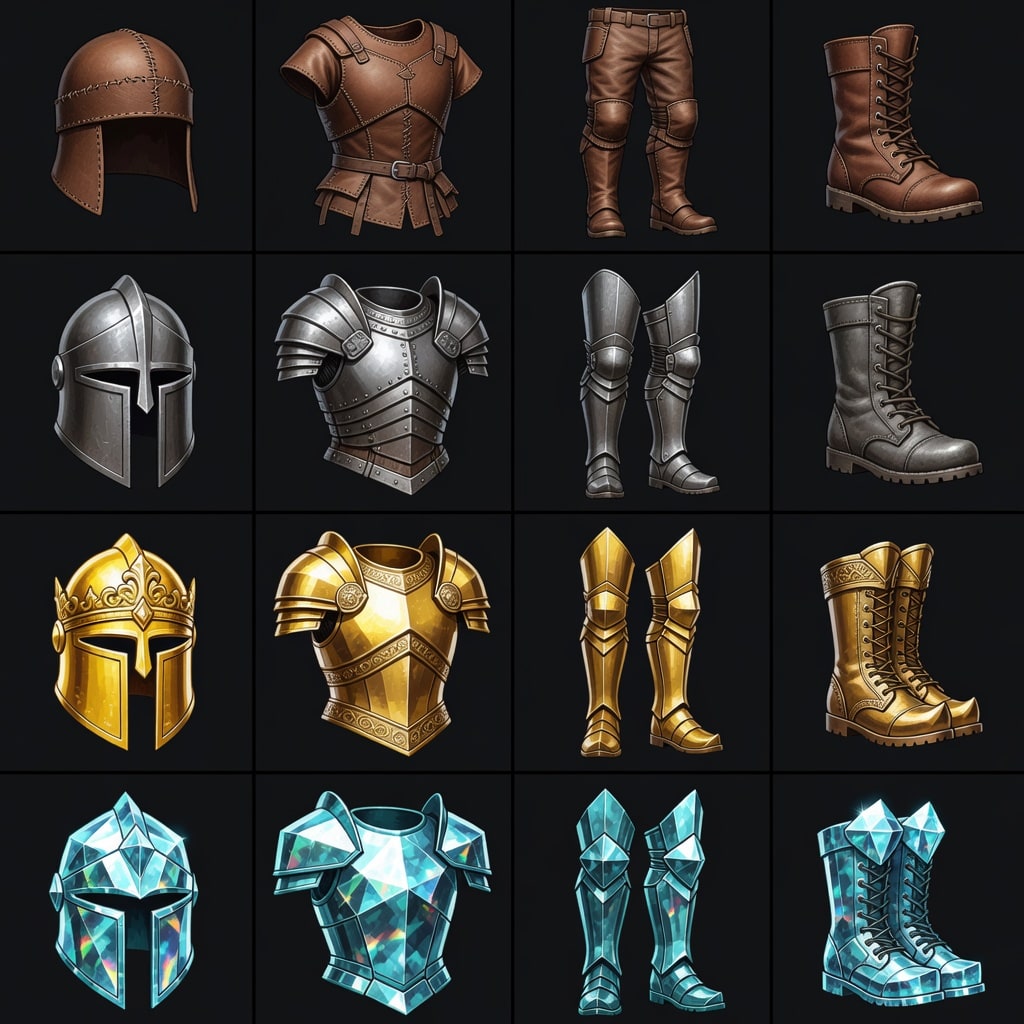 Minecraft Armor Icons Atlas