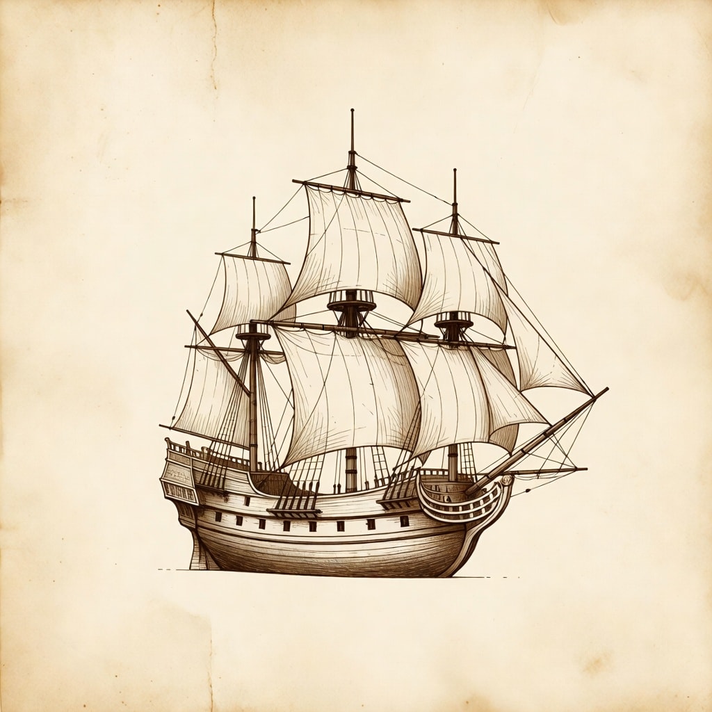Geschichte - Caravel Ship Icon