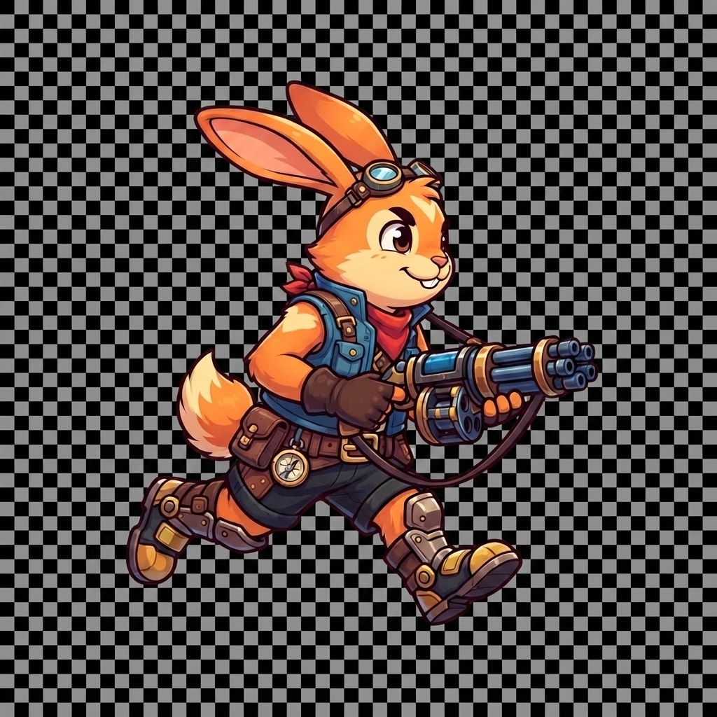 Image: Remove the checkerboard background completely. Kee