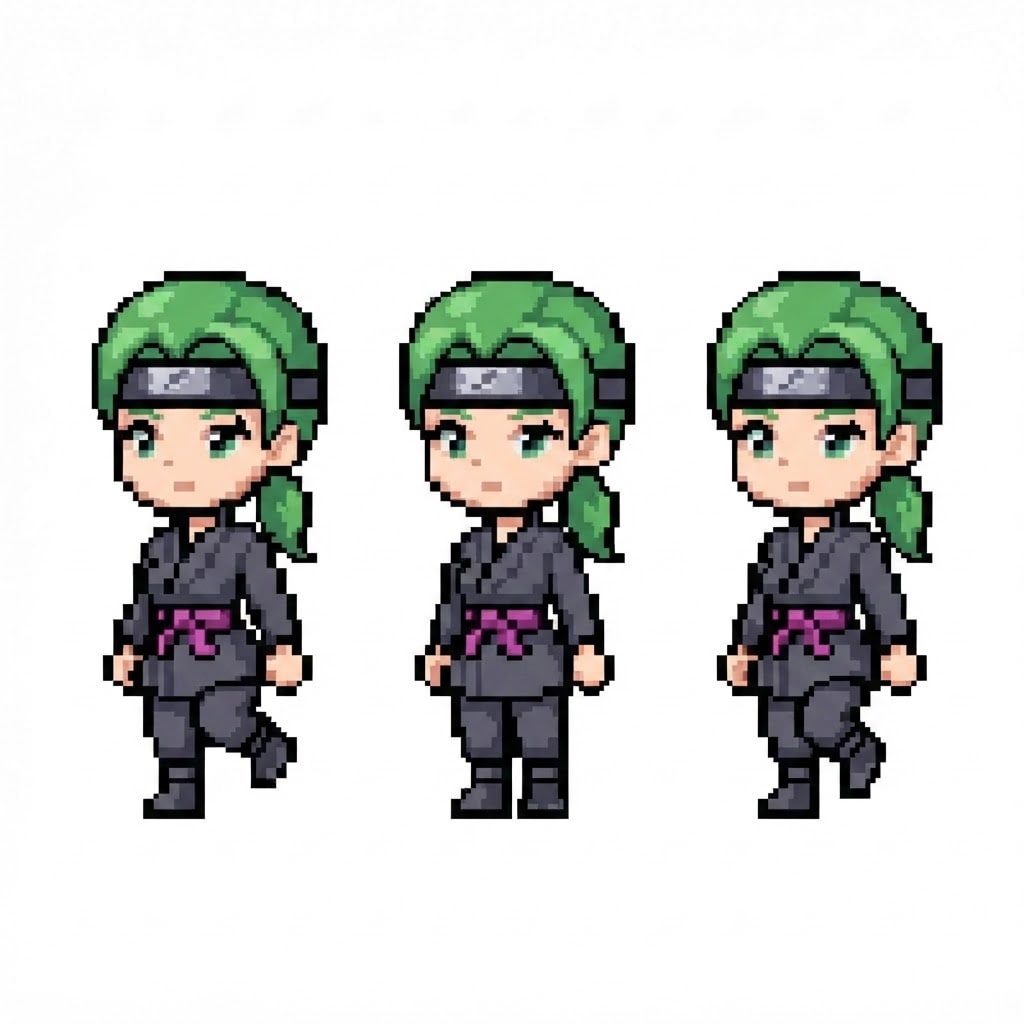 Image: BODY: a chibi ninja GIRL - clearly feminine: NARRO