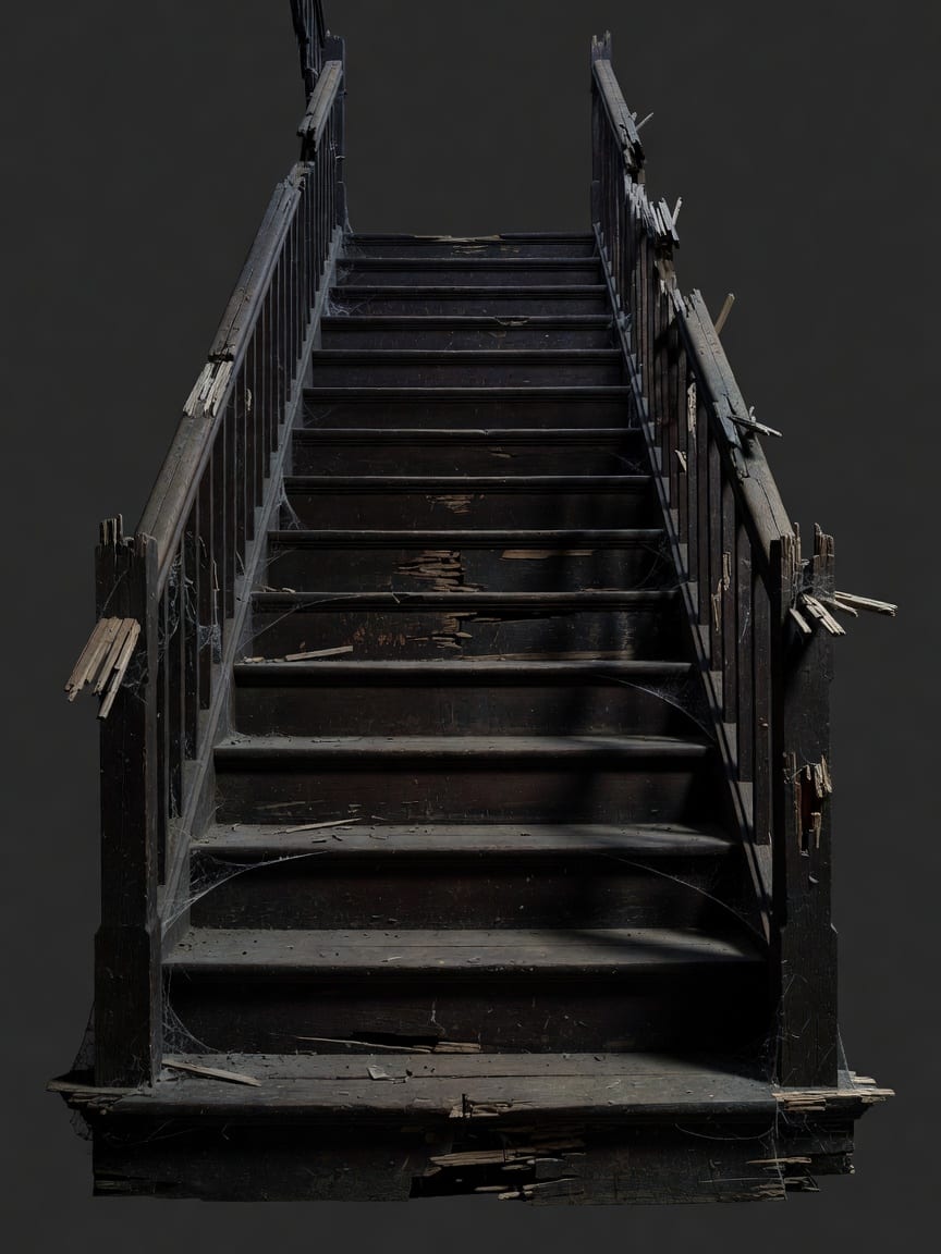 Horror Old Staircase
