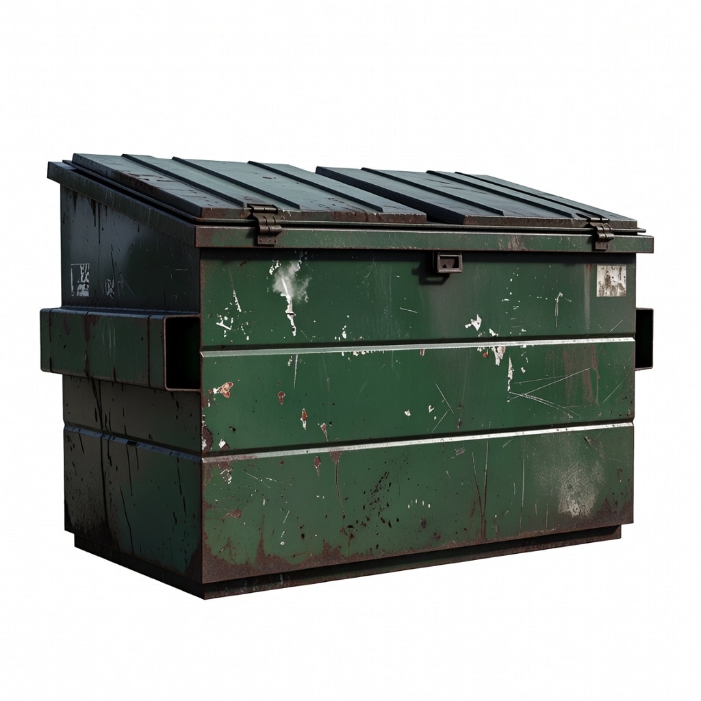 Weathered Steel Dumpster