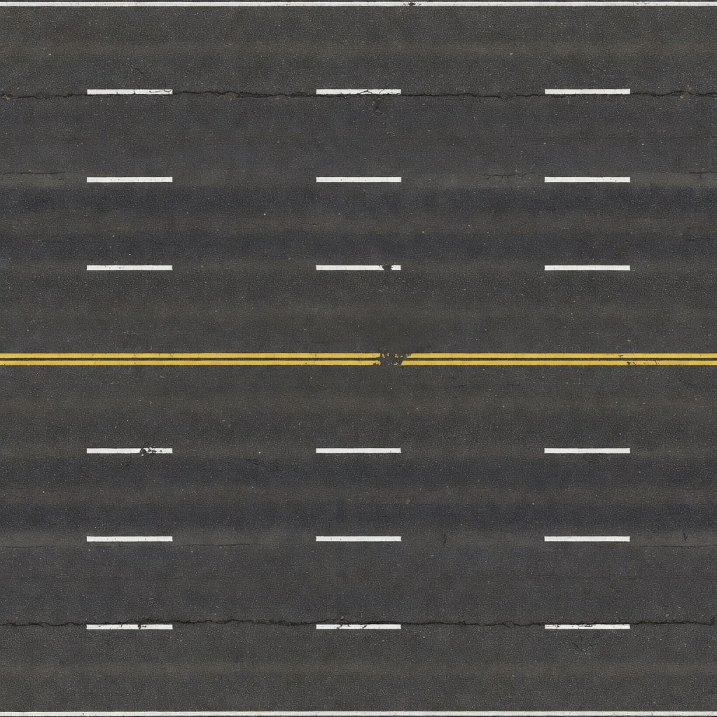 Realistic Highway Road Tile