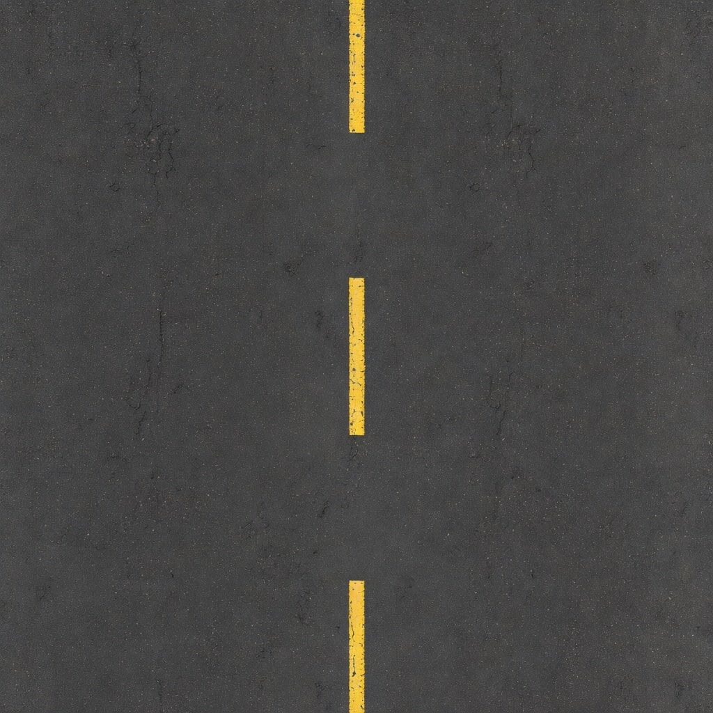 Worn Asphalt Road Tile