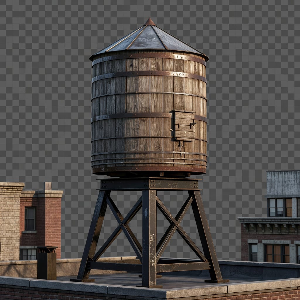 NYC Rooftop Water Tower