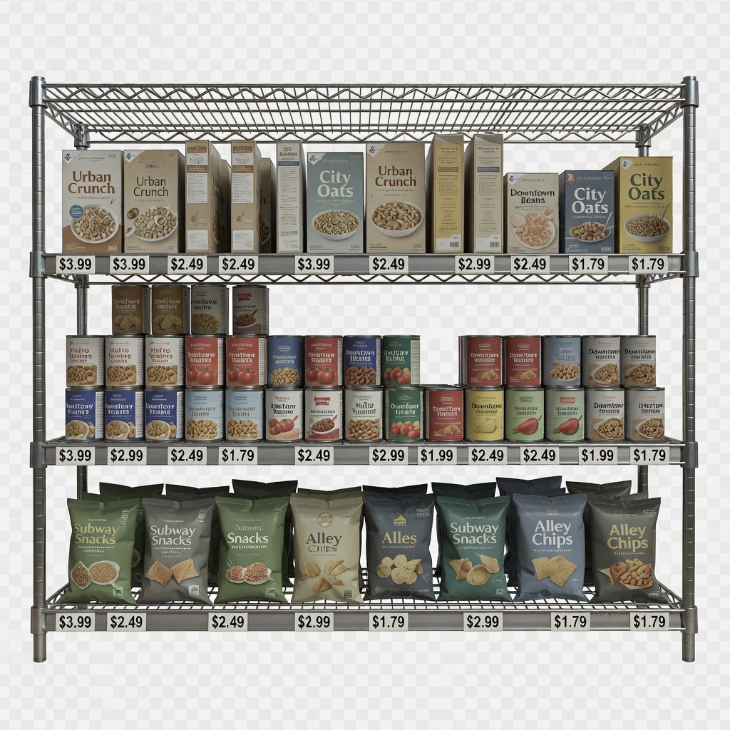 Realistic Grocery Shelf