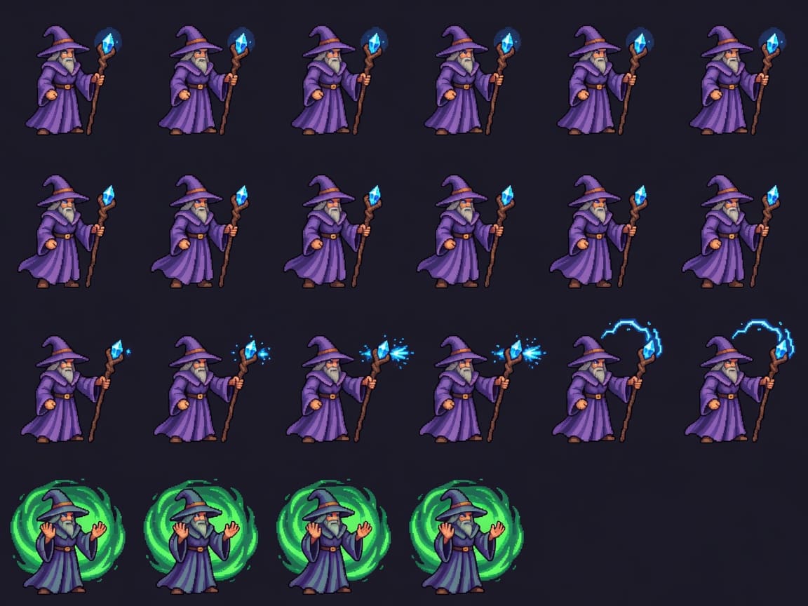 Mago - Sprite Sheet (1 / 2)