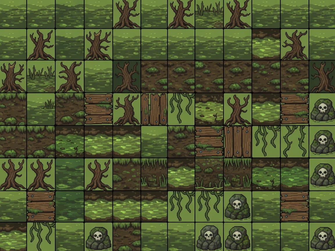 Pântano Maldito - Tileset (1 / 2)