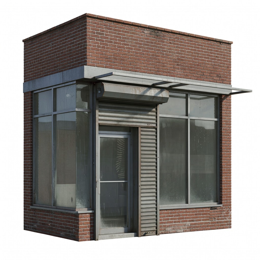 Realistic 3D render of a NYC