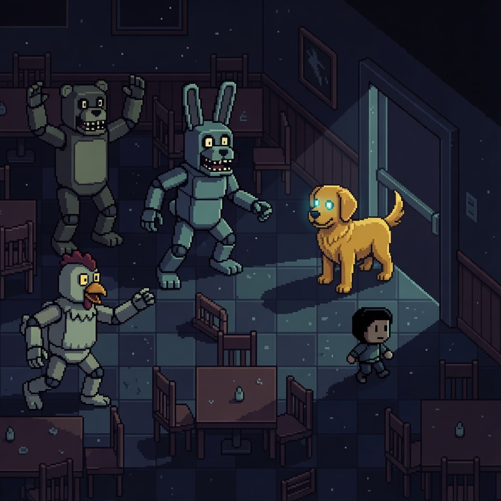 8-Bit Minigame - Night 5 Escape