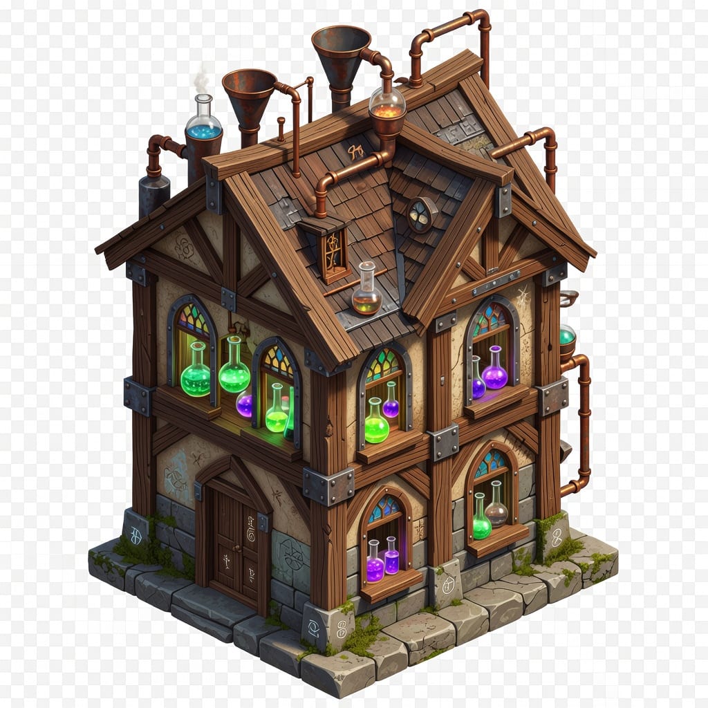 Isometric Alchemist Laboratory