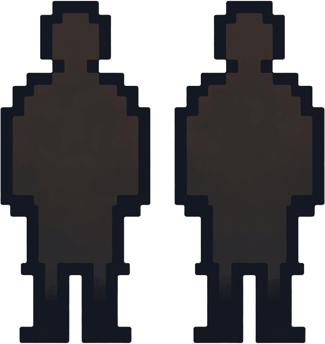 Two-Person Silhouette Icon