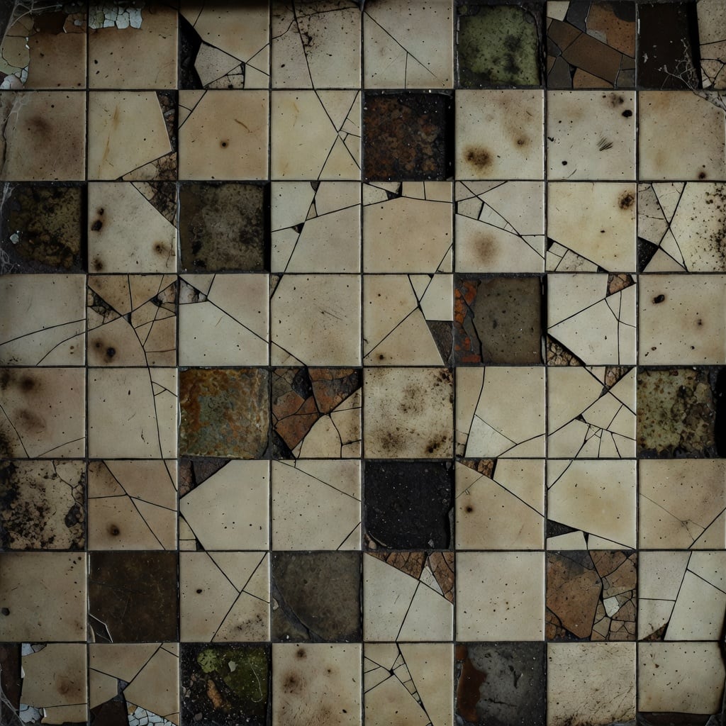 Cracked Tile Floor