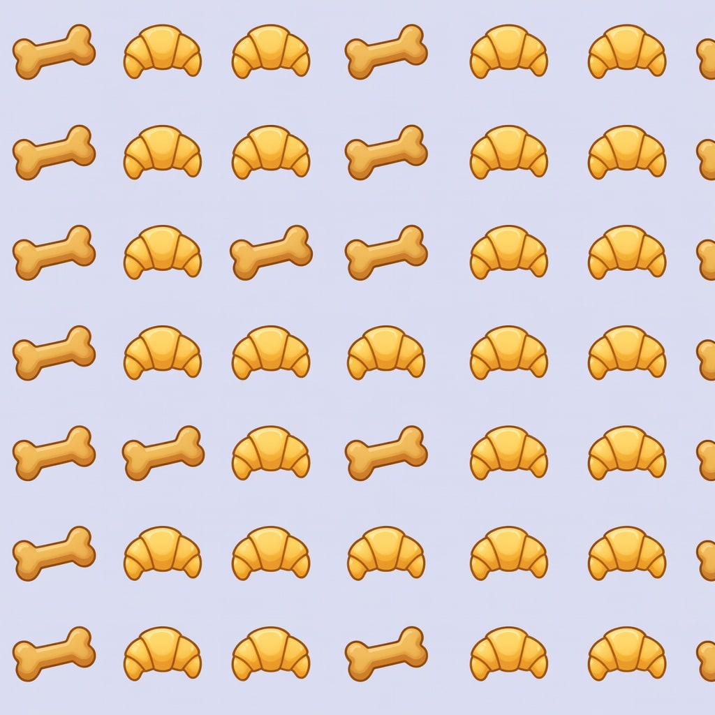 Treat Sprites - Dog Biscuit and Croissant