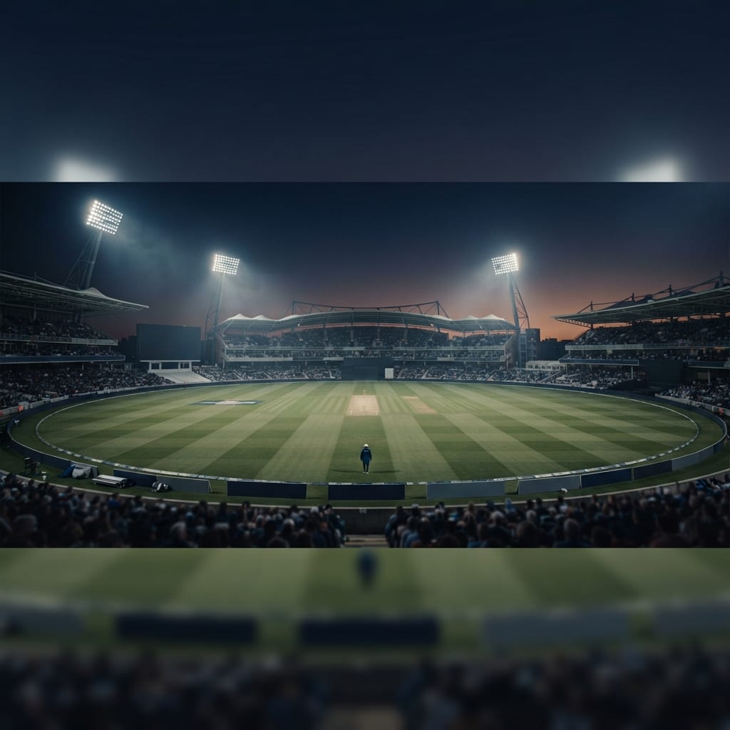 Image: Premium broadcast background plate for a fictional