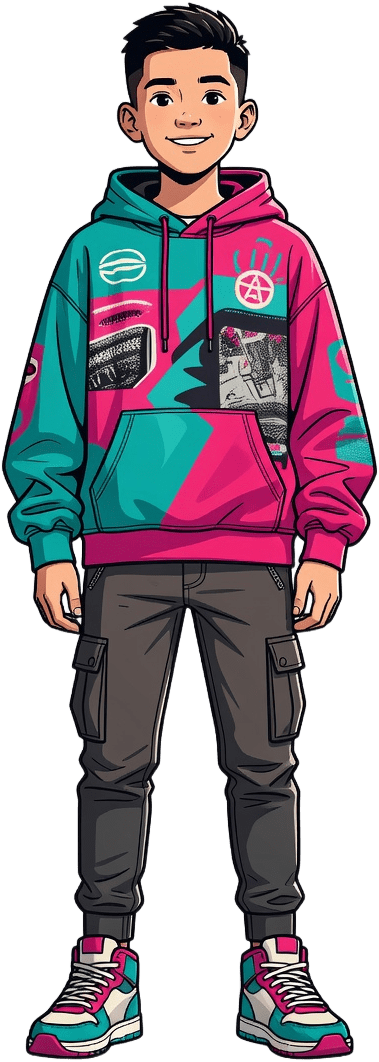Boy Streetwear Character