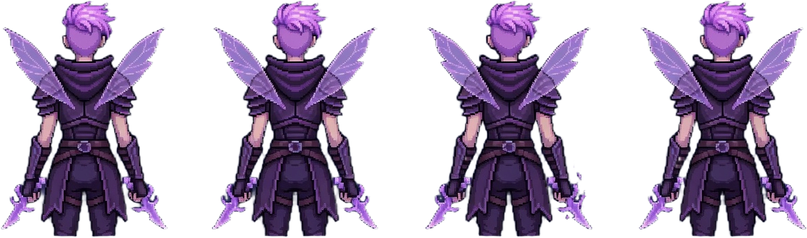 Pixel Fairy Rogue Idle Back