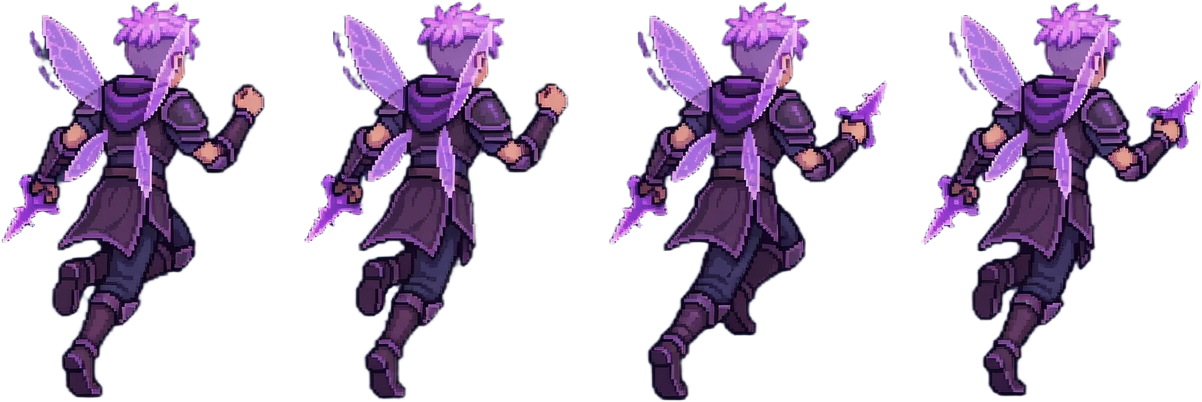 Pixel Fairy Rogue Run Back